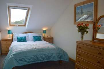 The Master bedroom bedroom is light and comfortable