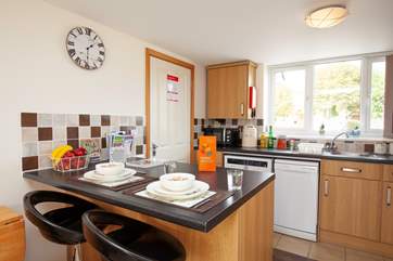 Breakfast bar style seating