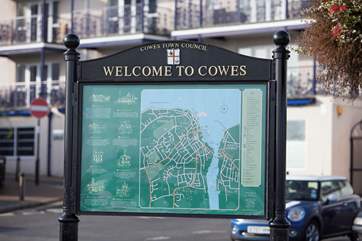 Welcome to Cowes, a lovely town on the seafront