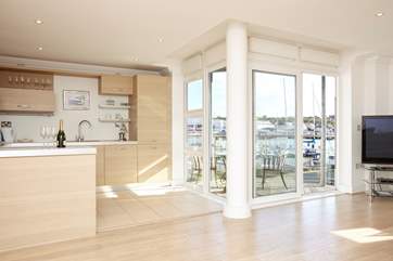 Grab your morning coffee from the kitchen and head straight to the balcony