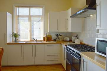 The kitchen is well-equipped with everything you should need.