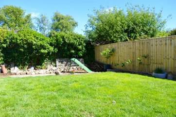 Fully enclosed south-facing garden, perfect for letting the little ones run around.