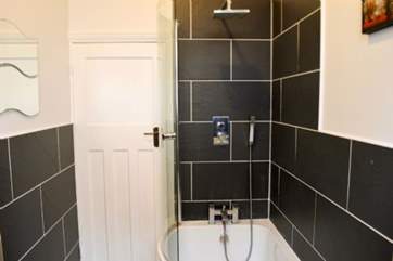 The modern family bathroom.
