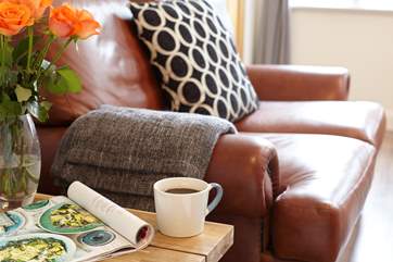Snuggle up with a cup of tea and a good book.