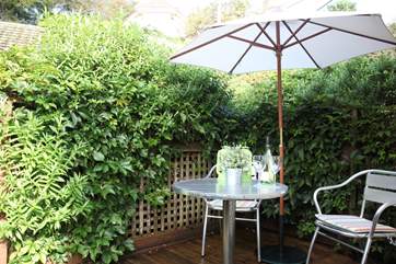 Soak up the sunshine with a glass of wine.