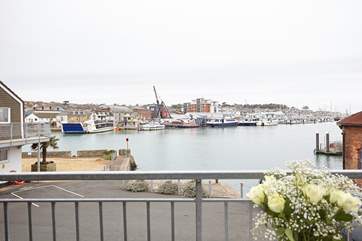 Uninterrupted views out to the River Medina and beyond to Cowes