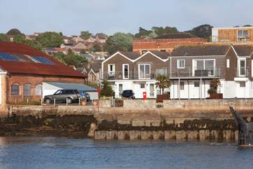 Views of the property from the other side of the River Medina
