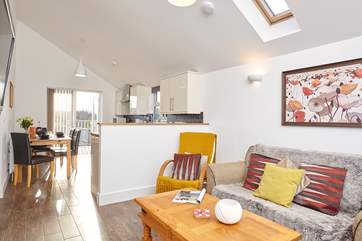 The open plan space is perfect for keeping an eye on the little ones whilst you cook up some lunch
