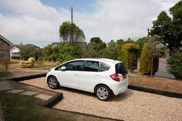 There is a good-sized parking bay to the front of the property.