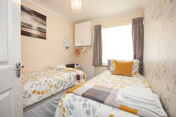 Lovely decor is a feature throughout the property, including the twin room.
