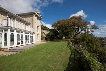 The verandah is stunning, a fantastic place to enjoy the sea views
