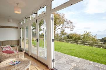 The sun-soaked verandah
