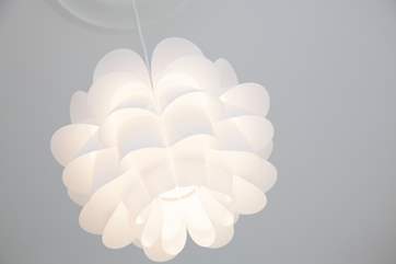 The apartment is light and