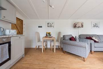 There is a very comfortable dining-area for indoor dining or of course you can dine al fresco on the decked patio!
