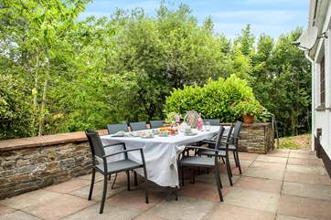 The terrace is the perfect spot for breakfast, lunch and dinner.