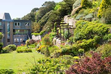 The communal gardens.