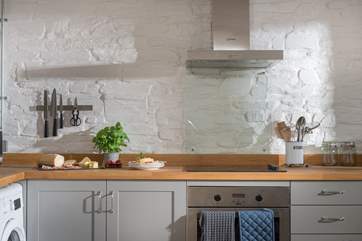 The hand-built kitchen.