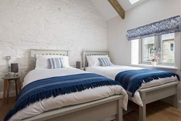 Bedroom 2 has twin 3ft beds.