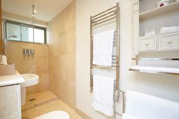 Off the twin bedroom is the en suite shower-room