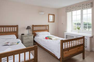 Bedroom 4 has 3ft twin beds and that fabulous view of the sea.