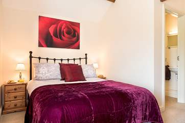 Delightful bedroom 4 which sits separately from the three other bedrooms.