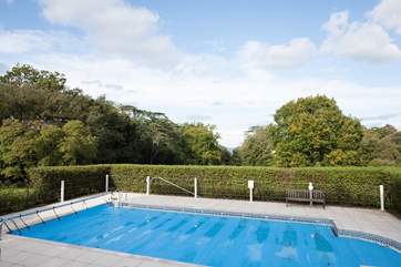 The swimming pool is open from May to September