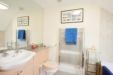 The master bedroom en suite with bath for relaxing bubble baths