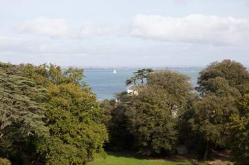 Catch glimpses of the sea across the tree tops