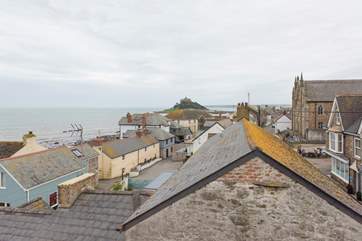 The view across Marazion from the second floor.
