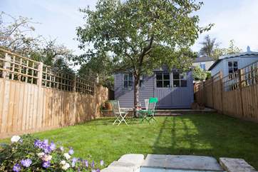 The lovely lawn area is just the place to enjoy the sunshine.