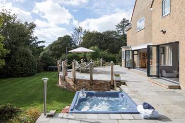 The south-facing terrace catches the sun all day long, who needs to go out exploring.