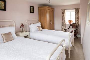 Delightfully spacious and airy twin-room.