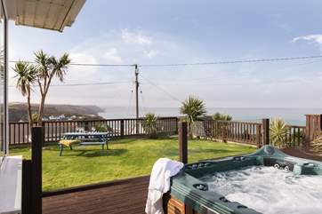 What a view from the hot tub!