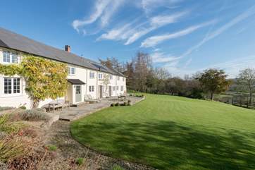 Beyond the farmhouse is a little wildlife copse that children will love to explore.