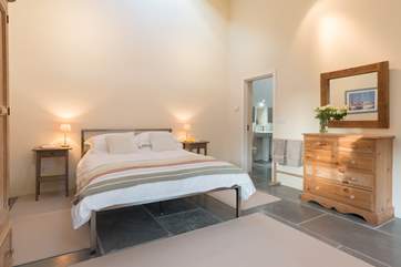 It is a wonderful high-ceilinged space with under-floor heating.