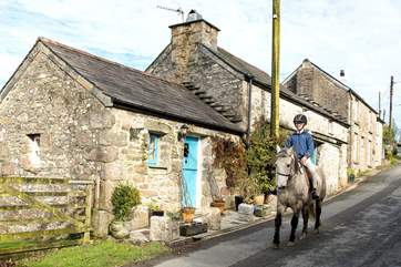 There will be a variety of local traffic passing by the door as this is one of the main roads running through the village!