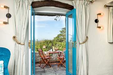 Open up the patio doors and take in some more of the views.