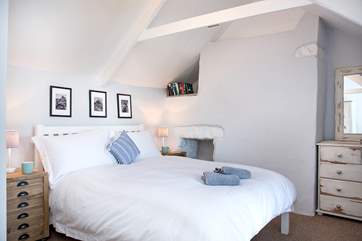 The cottage has two charming bedrooms.