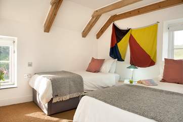 The twin bedroom.