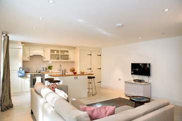 The open plan living-room will ensure family time together