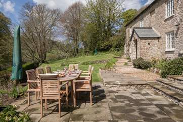Dine al fresco in this beautiful garden.