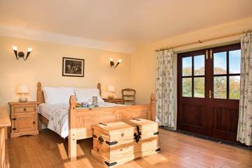 The cottage has three pretty bedrooms.