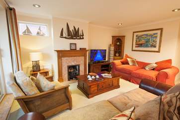 Charming sitting-room on the first floor with doors out onto a balcony