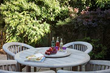 Relax on a summers evening with a glass of wine and a good book
