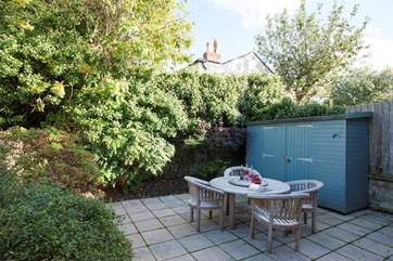 Secluded patio perfect for al fresco dining