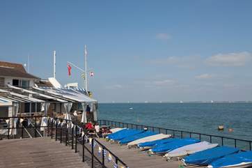 The famous Seaview Yacht Club is just at the end of the road