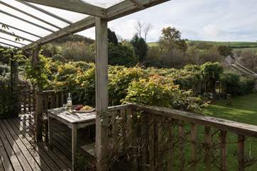Enjoying a spot of breakfast or an evening drink on this delightful balcony is a real pleasure looking across the tennis courts and out over the rolling countryside.