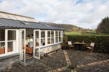 The patio area is fully-enclosed, perfect for your four-legged friend, safe in the knowledge that they can't escape and go exploring solo (we hope!).