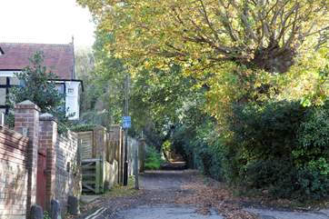 The road leading up to the Priory Bay Hotel or a cross country walk to the neighbouring village of St Helens.