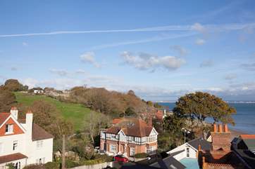 The view over the rooftops from the top floor.